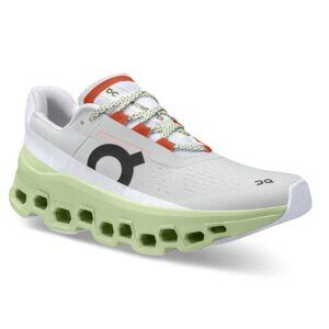 On Running Cloudmonster Running Shoes in Glacier / Meadow - 9.5US